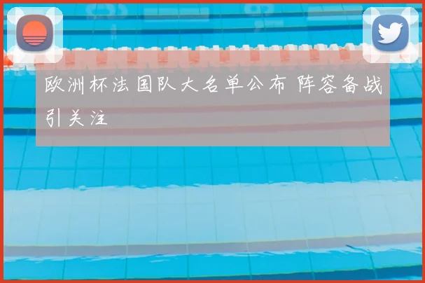欧洲杯法国队大名单公布 阵容备战引关注
